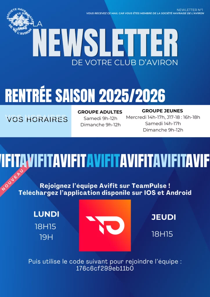 société havraise de l'aviron newsletter